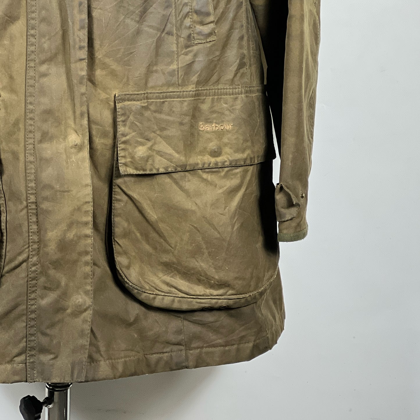 Giacca Barbour Verde Unisex Uk18 tg. 48 ita Green Waxed Unisex Coat size UK18
