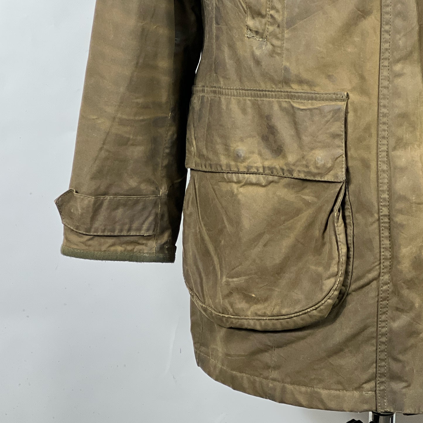 Giacca Barbour Verde Unisex Uk18 tg. 48 ita Green Waxed Unisex Coat size UK18