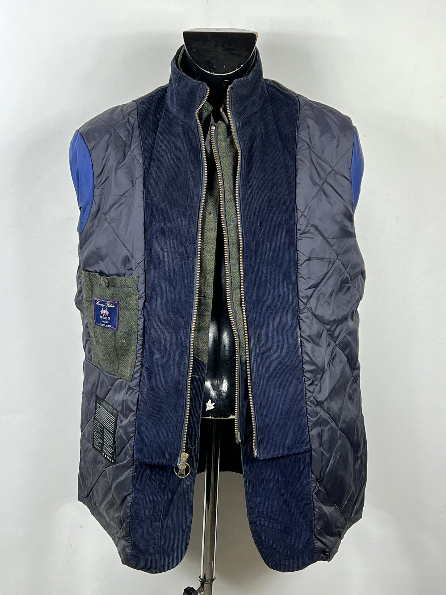 Giacca Barbour da uomo blu recente Kempt XL - Navy Wax man Jacket Size XL