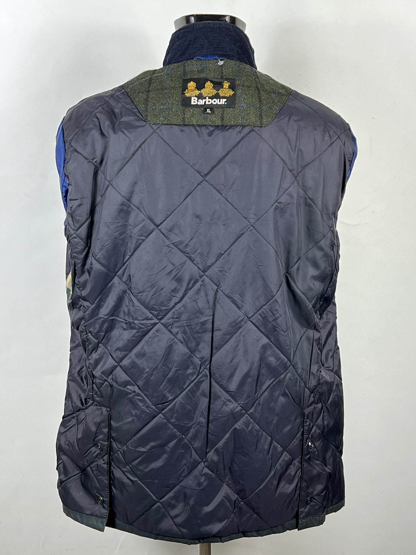 Giacca Barbour da uomo blu recente Kempt XL - Navy Wax man Jacket Size XL