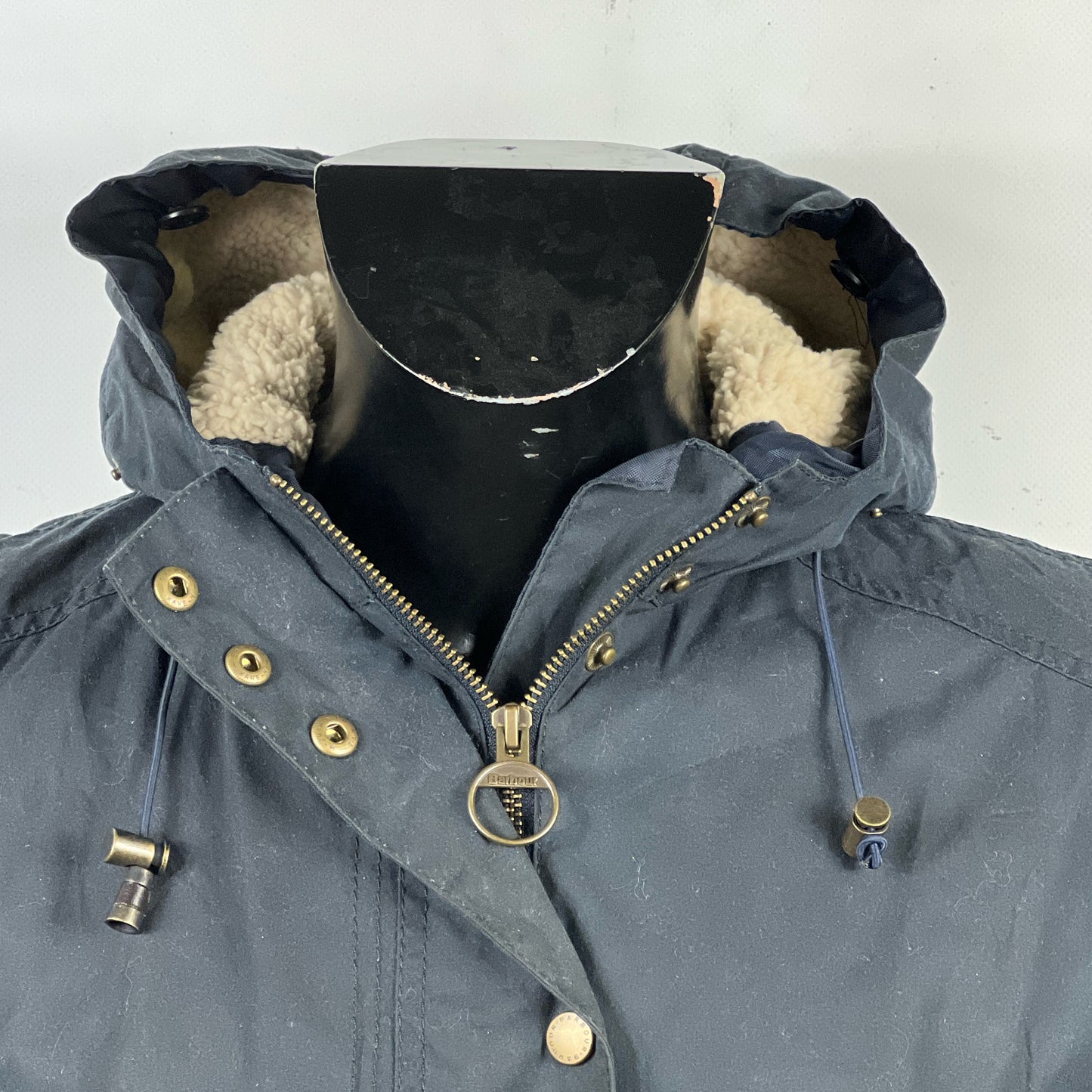 Parka Barbour Donna blu imbottita UK14 -Lady navy jacket size UK14 tg. 42/44