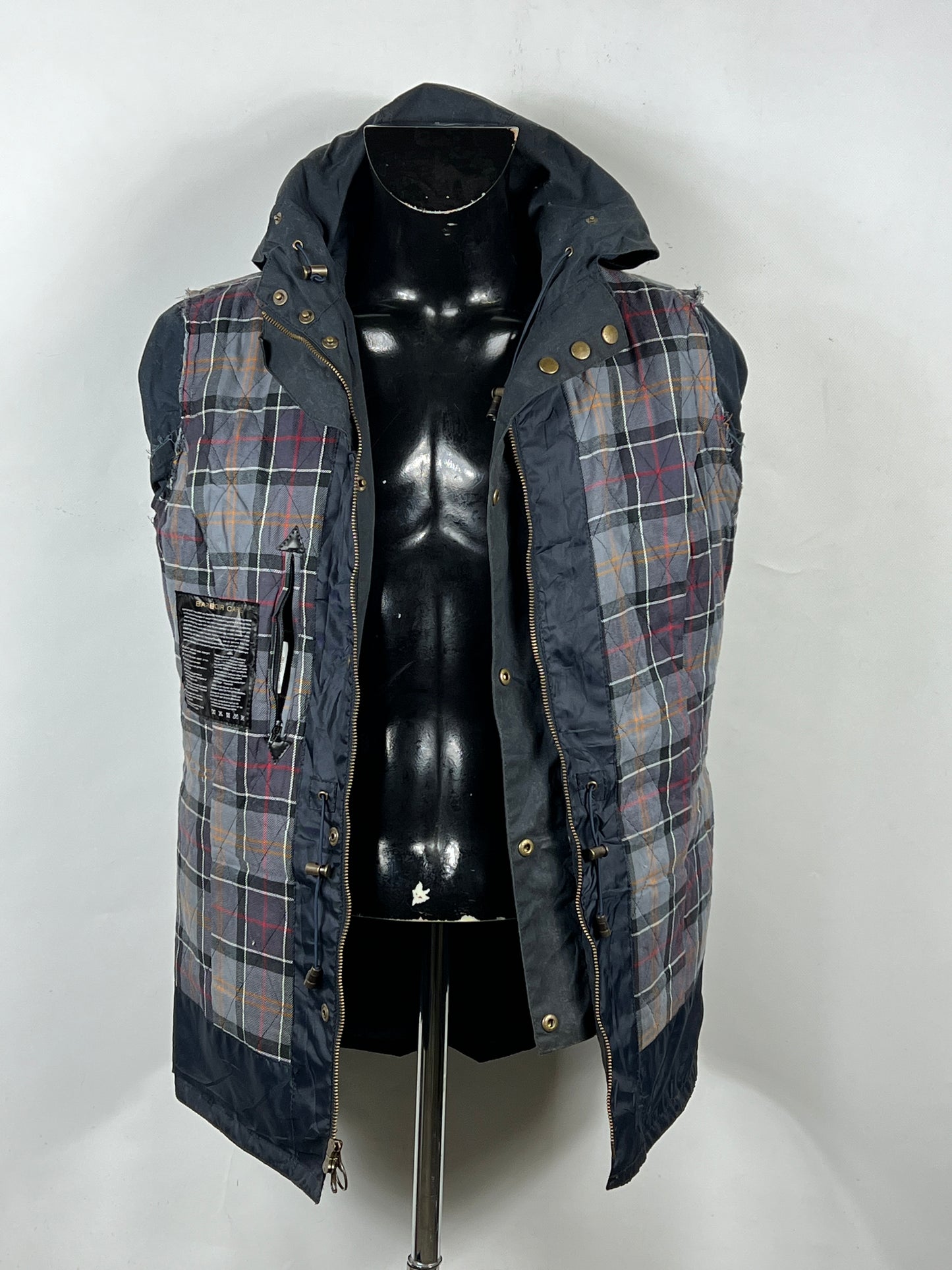 Parka Barbour Donna blu imbottita UK14 -Lady navy jacket size UK14 tg. 42/44