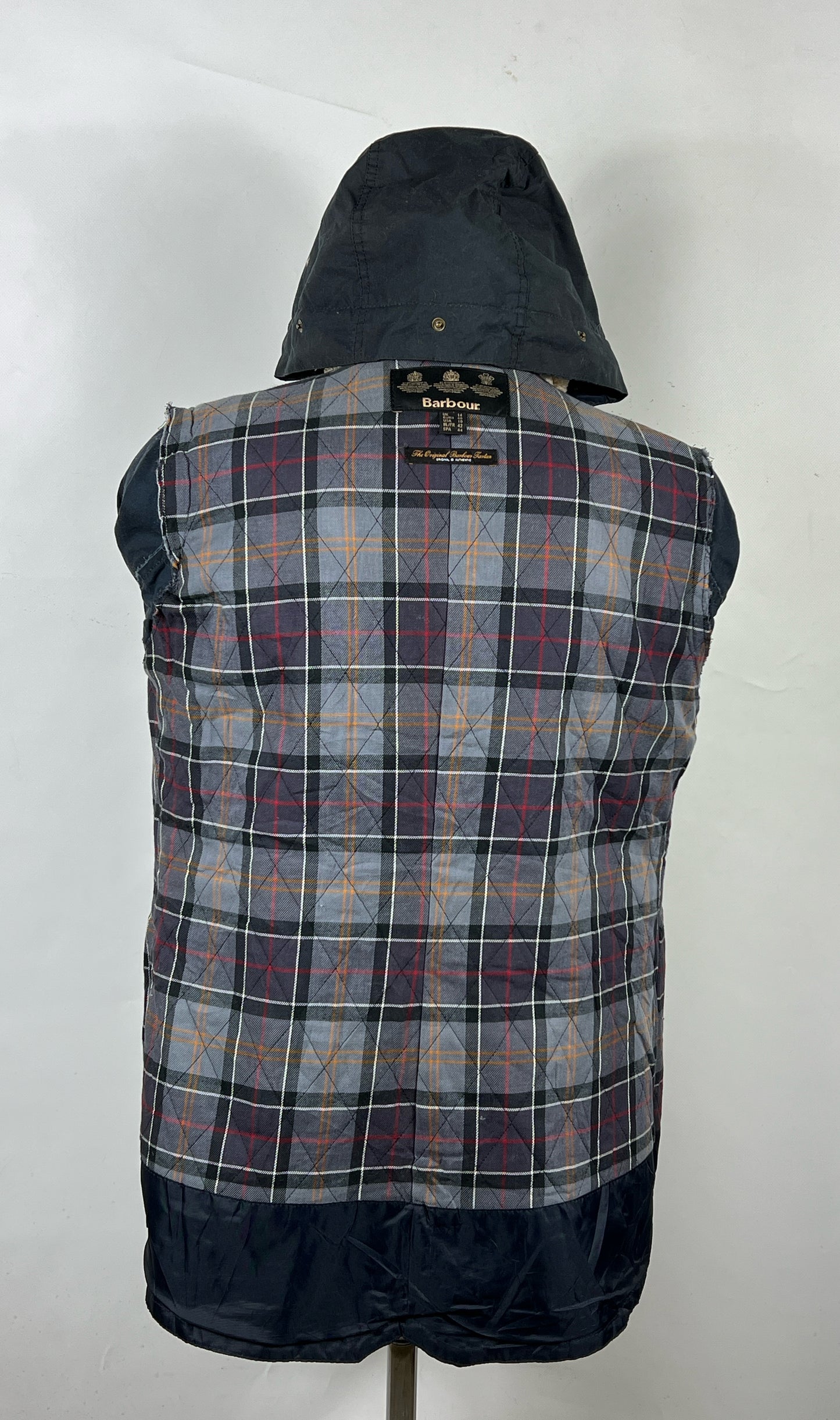 Parka Barbour Donna blu imbottita UK14 -Lady navy jacket size UK14 tg. 42/44