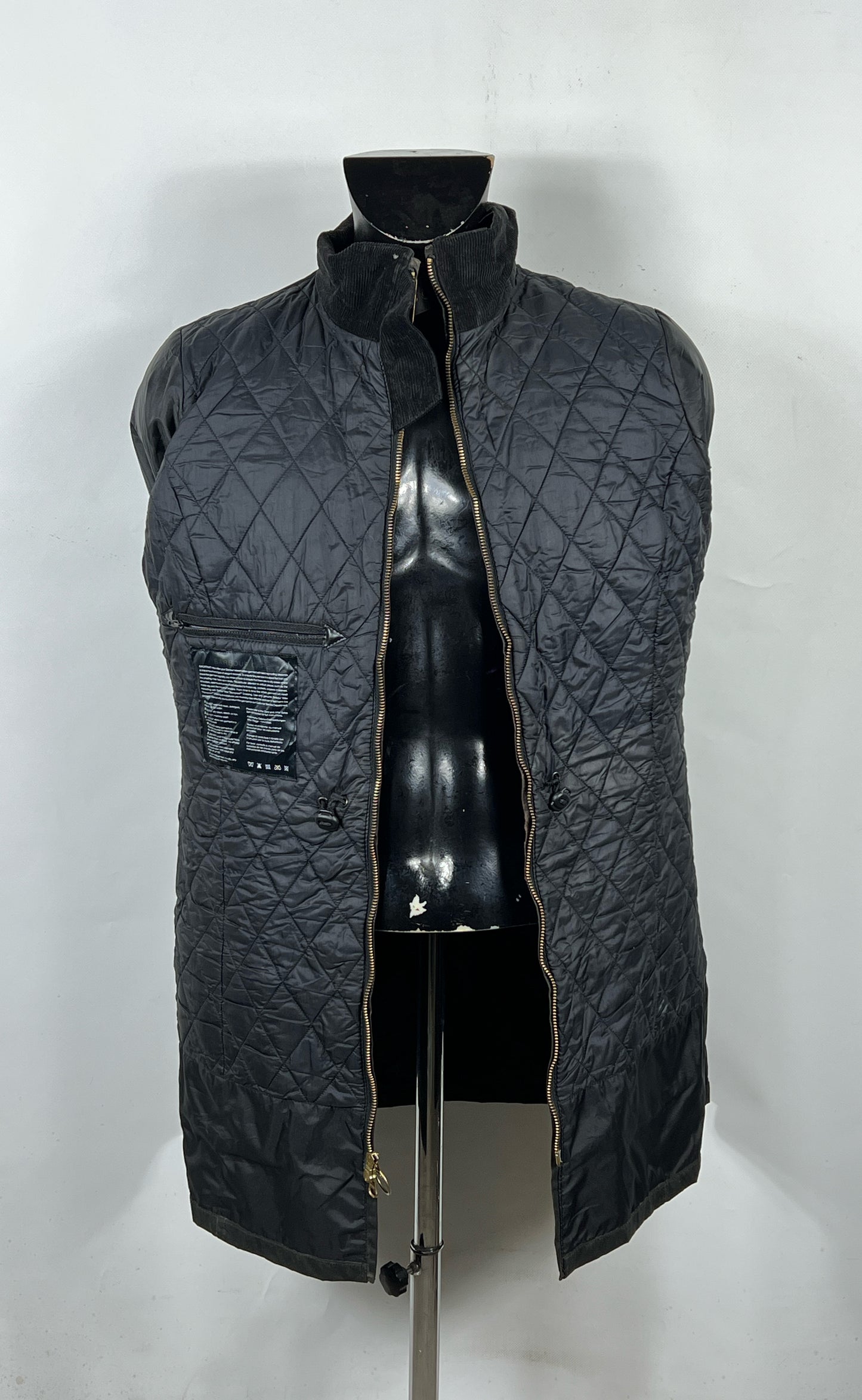 Giacca Barbour Donna nera imbottita UK14 -Lady Black jacket size UK14 tg. 42/44