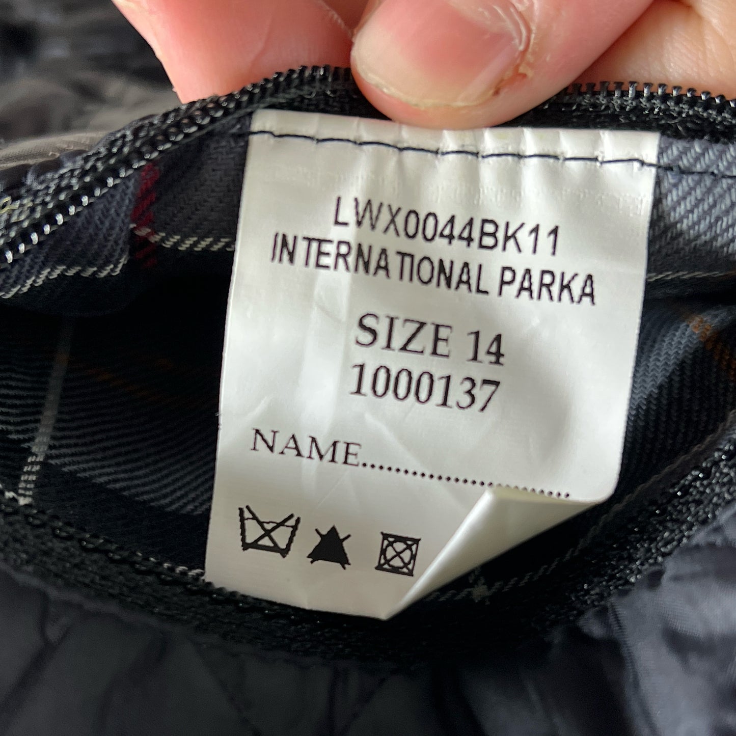 Giacca Barbour Donna nera imbottita UK14 -Lady Black jacket size UK14 tg. 42/44