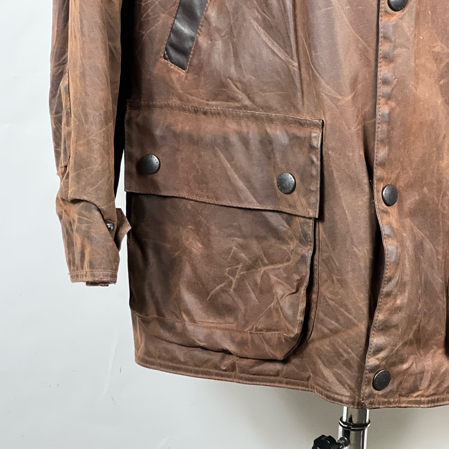 Barbour Giacca Uomo Bushman Marrone XLarge- Man Wax Brown Jacket Size XLarge