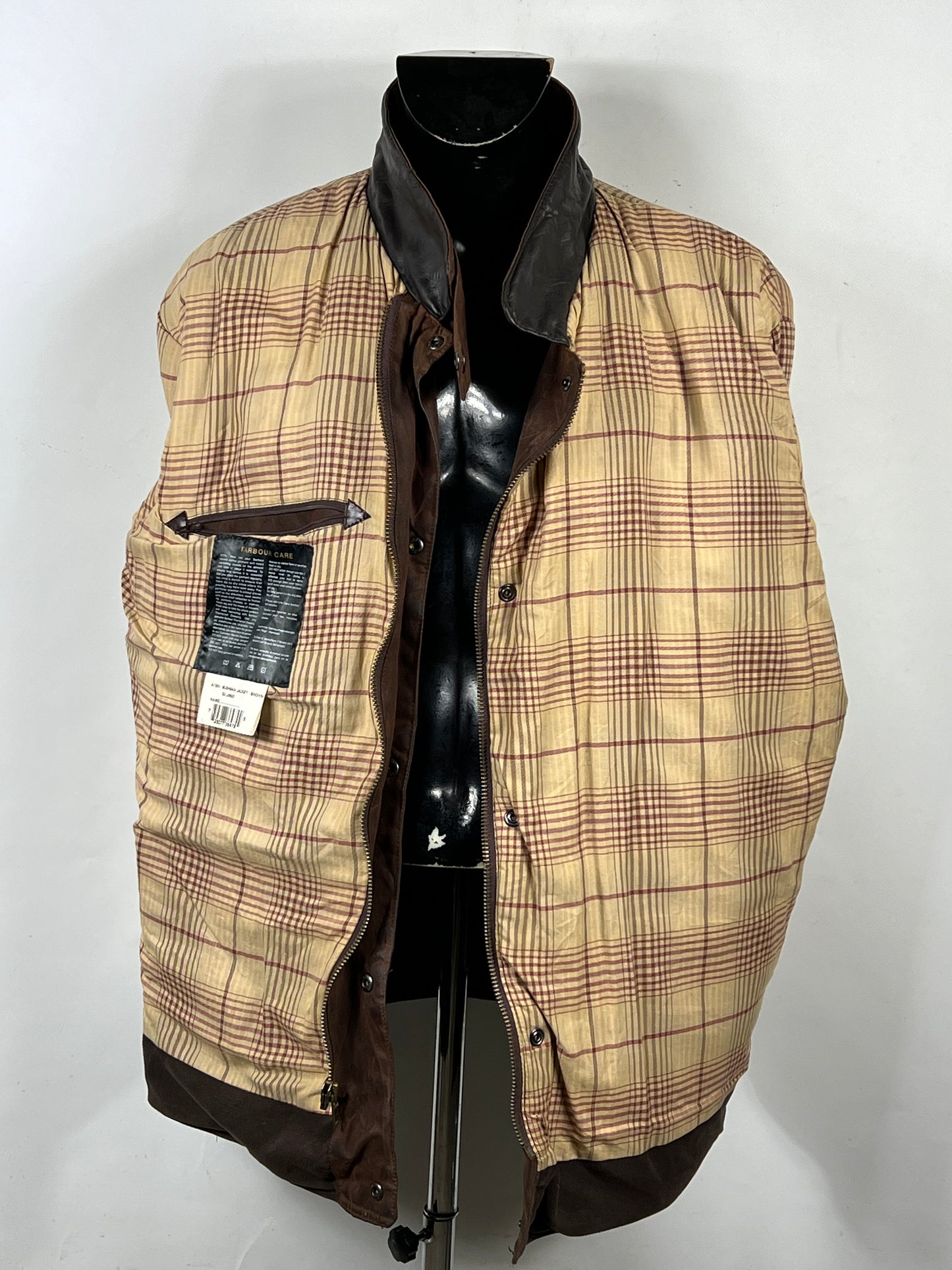 Barbour Giacca Uomo Bushman Marrone XLarge- Man Wax Brown Jacket Size XLarge