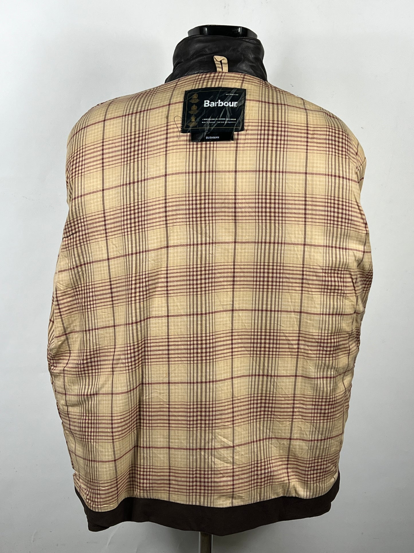 Barbour Giacca Uomo Bushman Marrone XLarge- Man Wax Brown Jacket Size XLarge