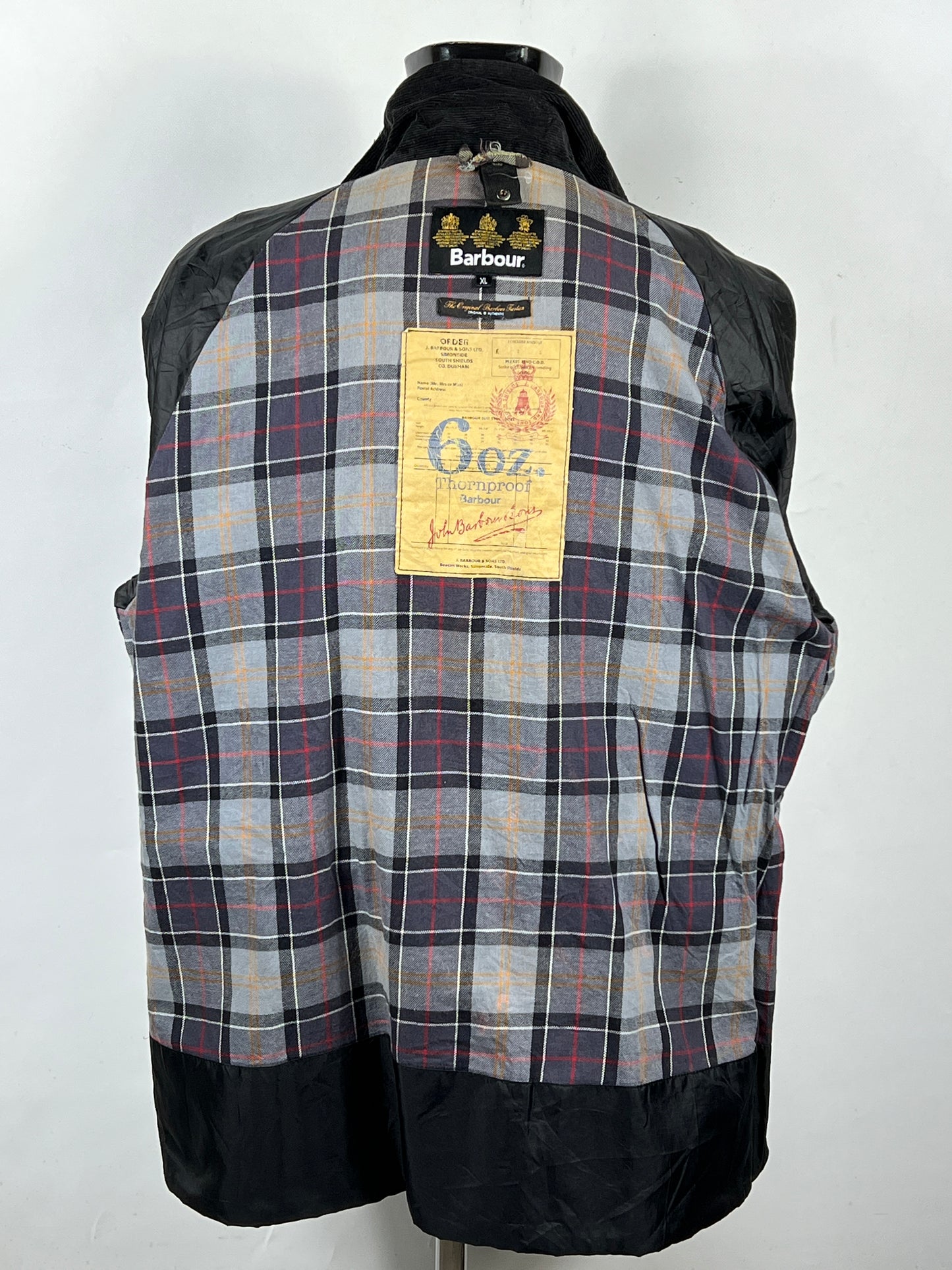 Giacca Barbour da uomo Nera cerata Burnell xl - Black Man Wax Burnell Jacket size XL