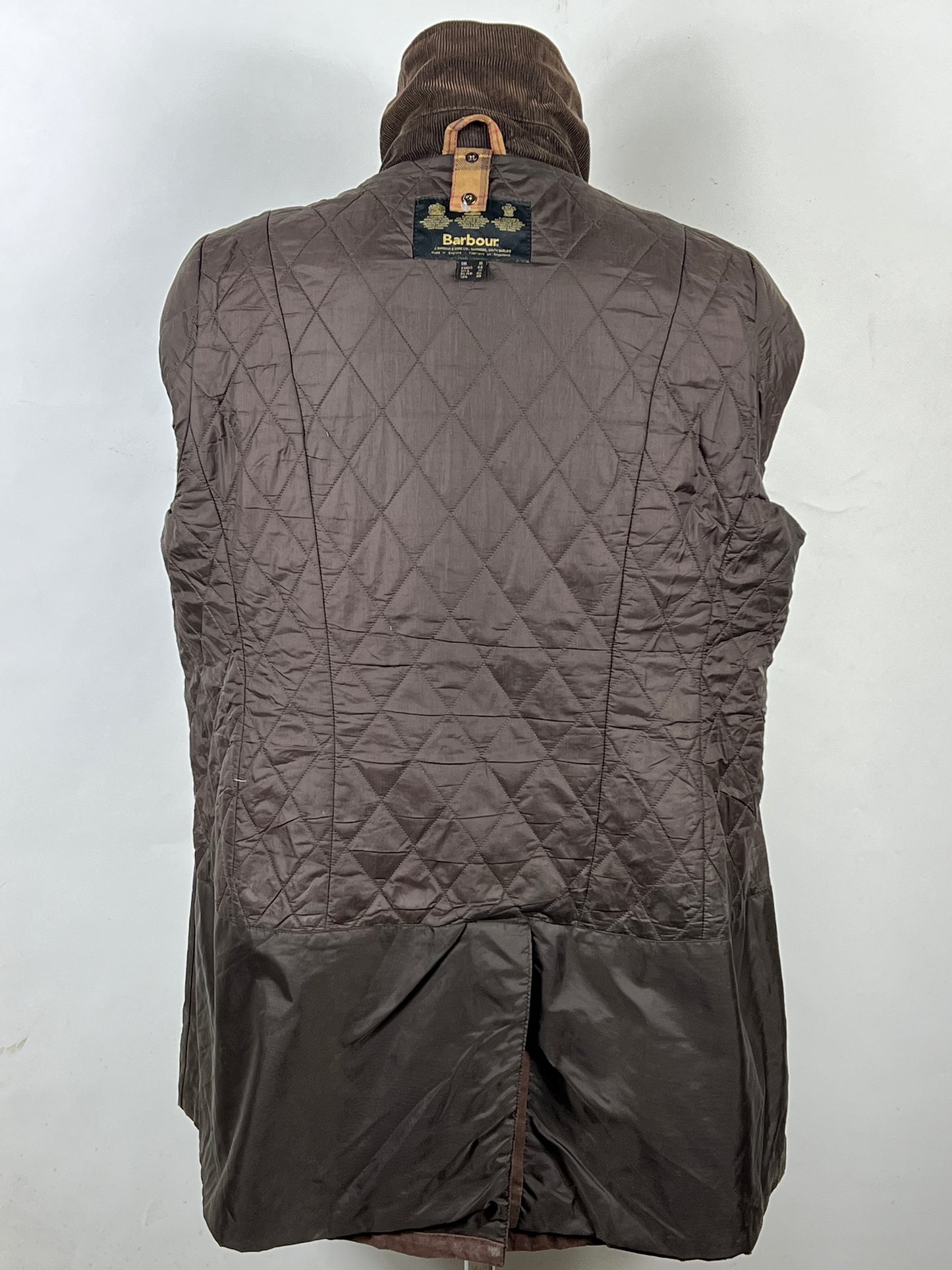 Giacca Barbour Belsay Unisex marrone Uk18 tg. 48 ita Brown Waxed Unisex Coat size UK18