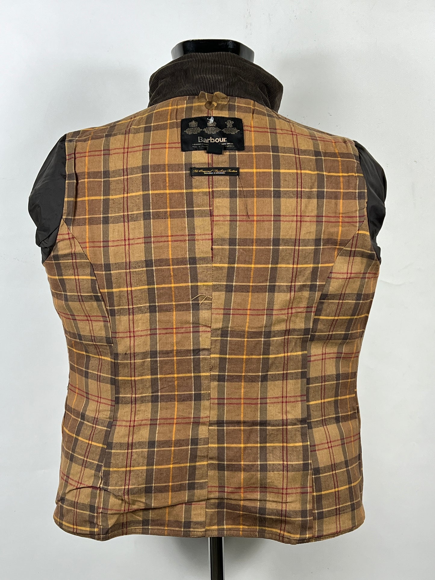 Giacca Barbour International corta da donna beige UK14 -Beige wax jacket size UK14 with belt M