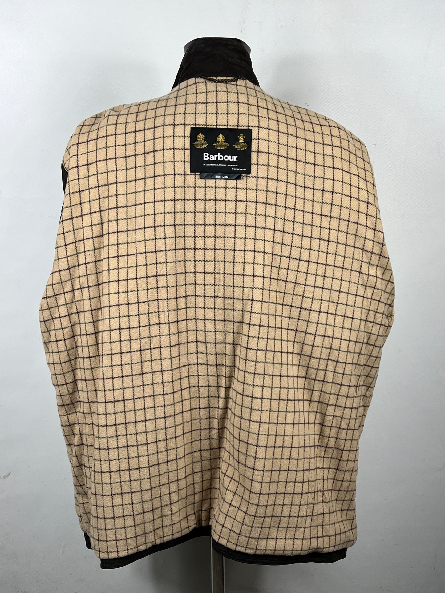 Barbour Giacca Uomo Bushman Marrone XXLarge- Man Brown suede leather Jacket XXL