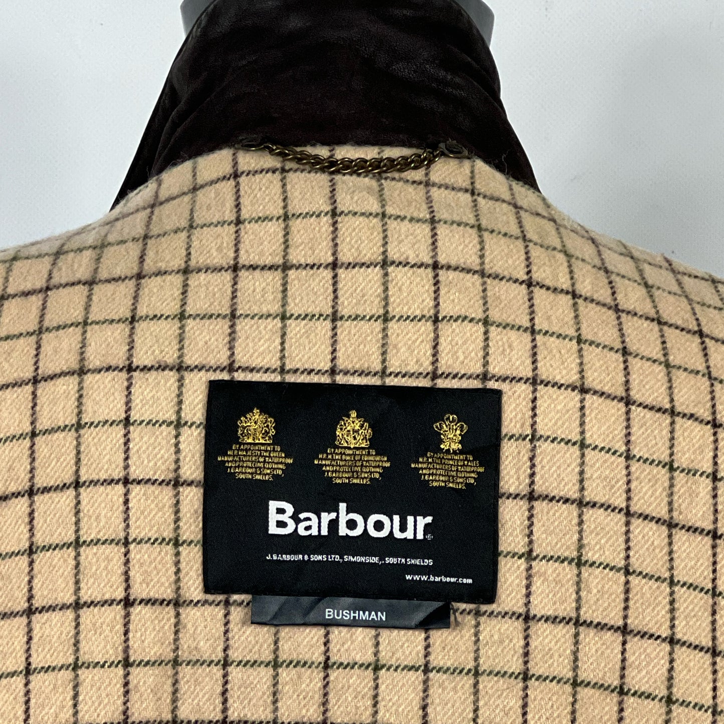 Barbour Giacca Uomo Bushman Marrone XXLarge- Man Brown suede leather Jacket XXL
