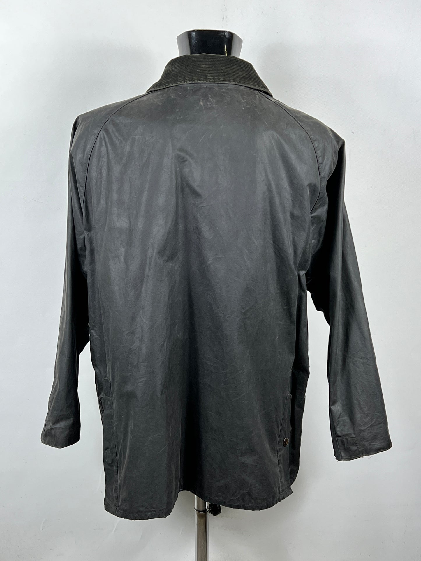 Barbour Giacca Bedale Uomo Vintage Blu C46/117cm Bedale waxed jacket Size XL