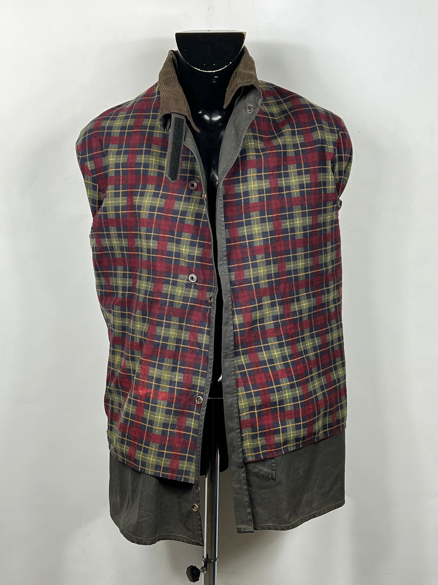 RARO Barbour Backhouse nero C38/97 cm Riding Black Wax Jacket Small