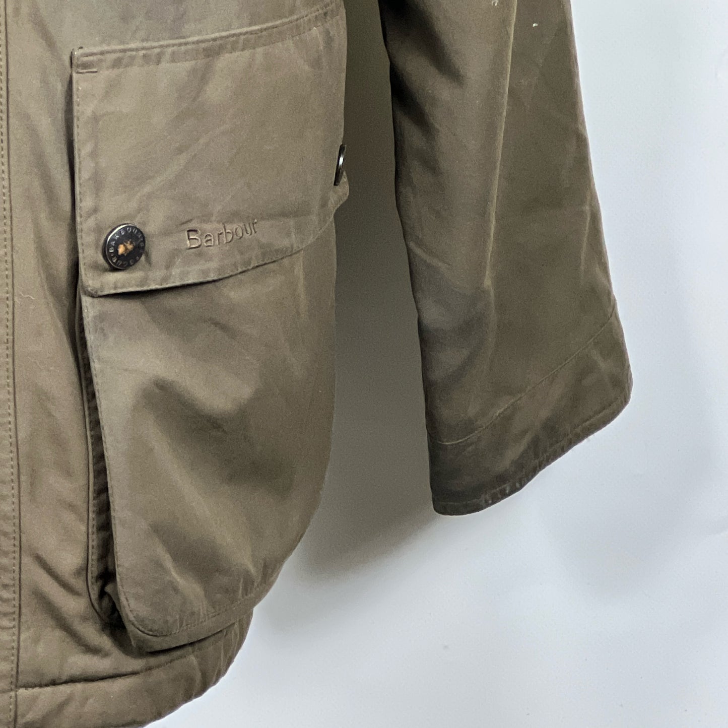 Barbour Giacca Uomo Impermeabile verde Small Man Waterproof green jacket size S