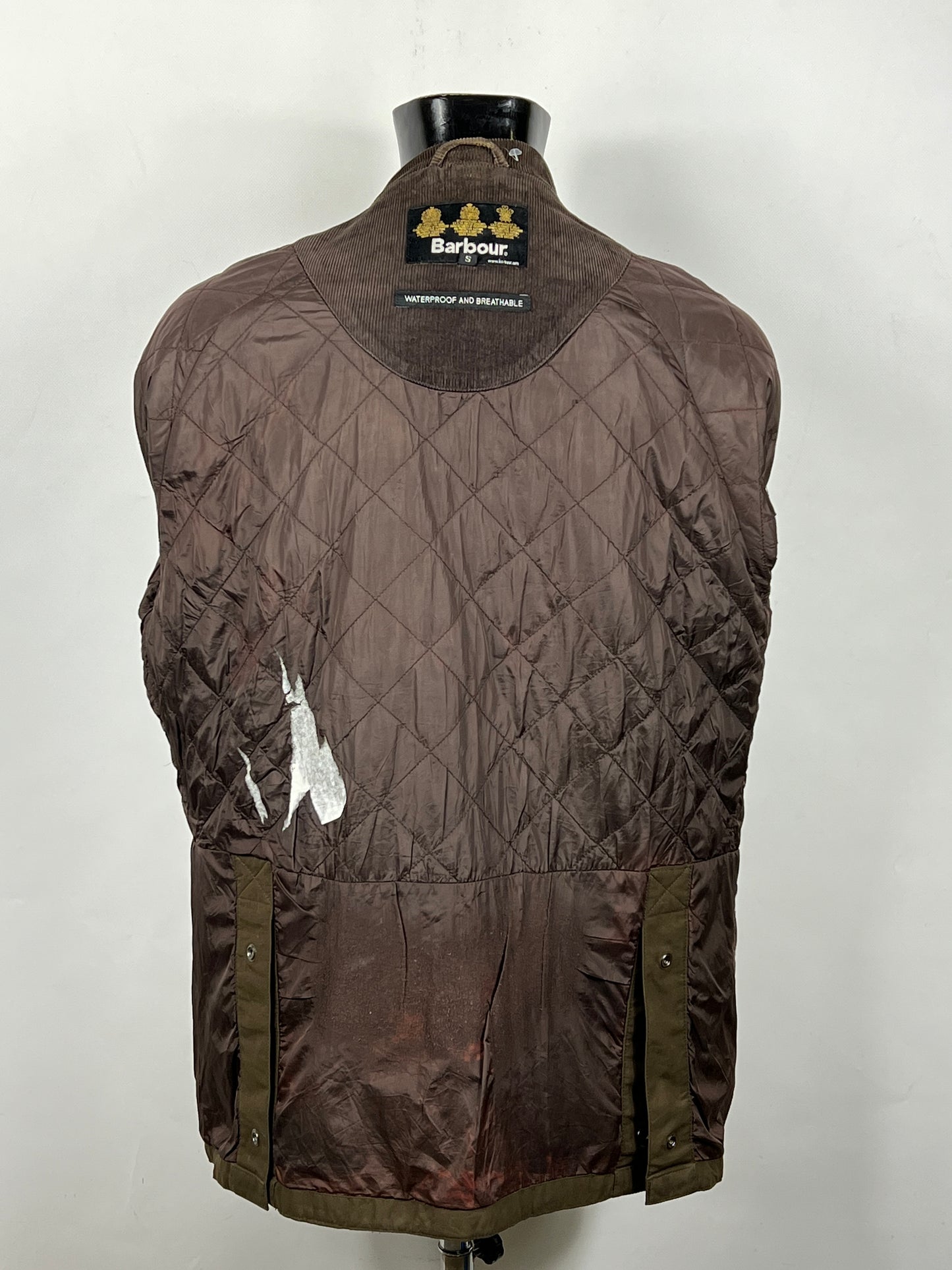 Barbour Giacca Uomo Impermeabile verde Small Man Waterproof green jacket size S
