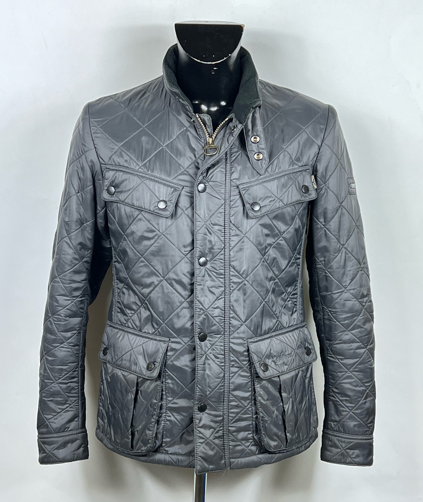 Barbour Giacca grigio Uomo Ariel Polarquilt Small Man Charcoal Quilt Jacket Size S