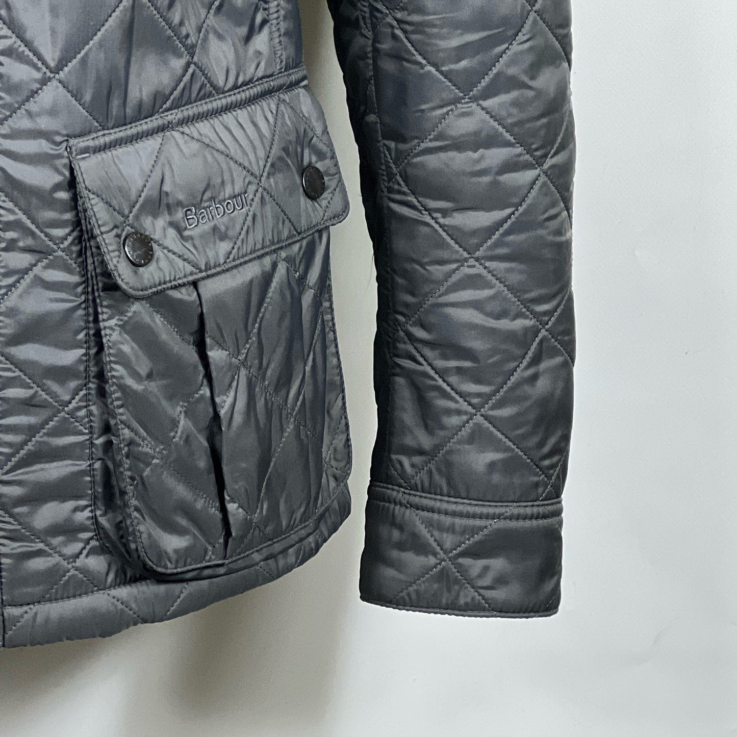 Barbour Giacca grigio Uomo Ariel Polarquilt Small Man Charcoal Quilt Jacket Size S