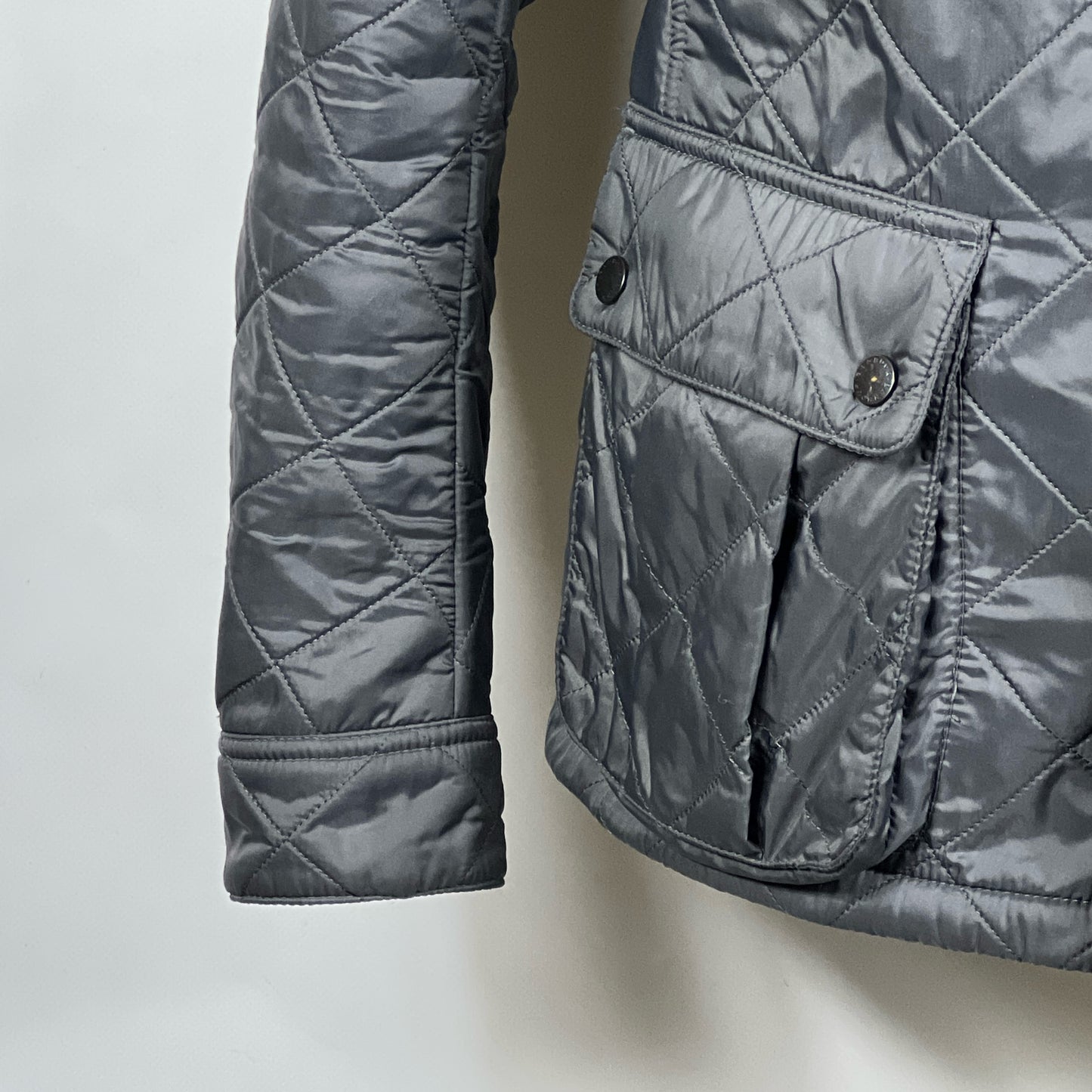 Barbour Giacca grigio Uomo Ariel Polarquilt Small Man Charcoal Quilt Jacket Size S