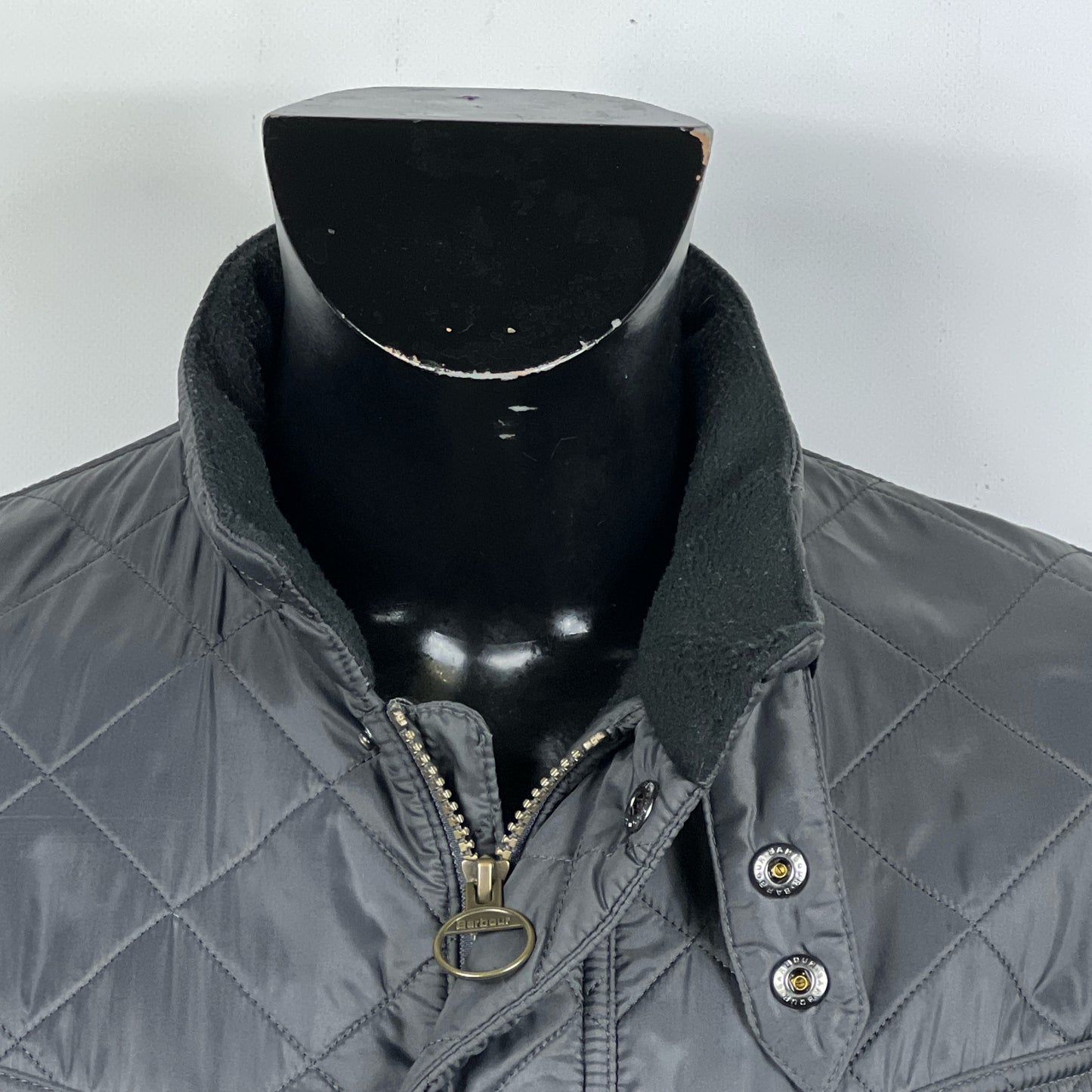 Barbour Giacca grigio Uomo Ariel Polarquilt Small Man Charcoal Quilt Jacket Size S