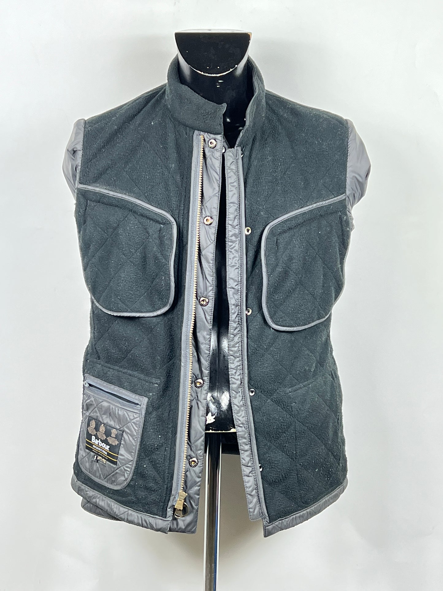 Barbour Giacca grigio Uomo Ariel Polarquilt Small Man Charcoal Quilt Jacket Size S