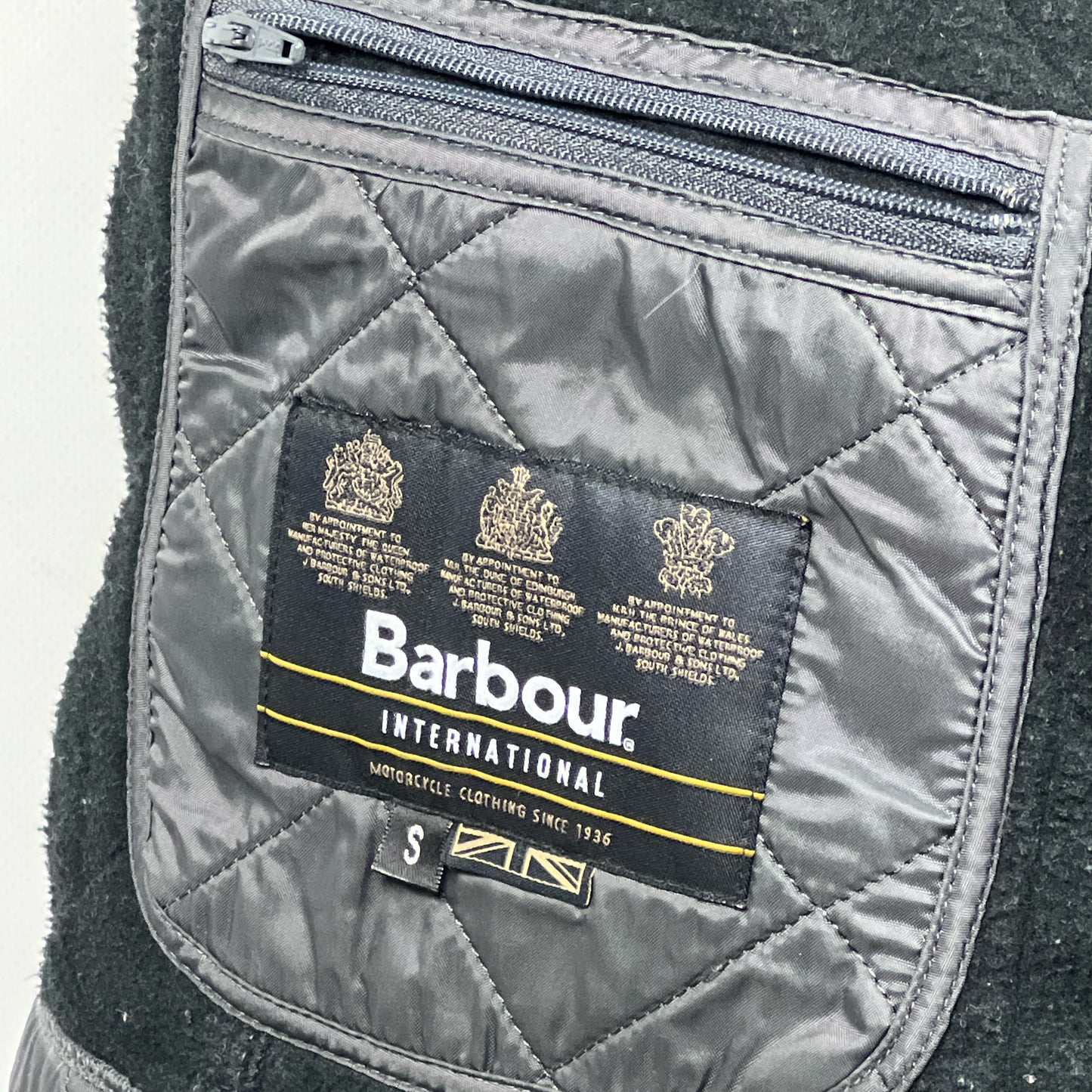 Barbour Giacca grigio Uomo Ariel Polarquilt Small Man Charcoal Quilt Jacket Size S