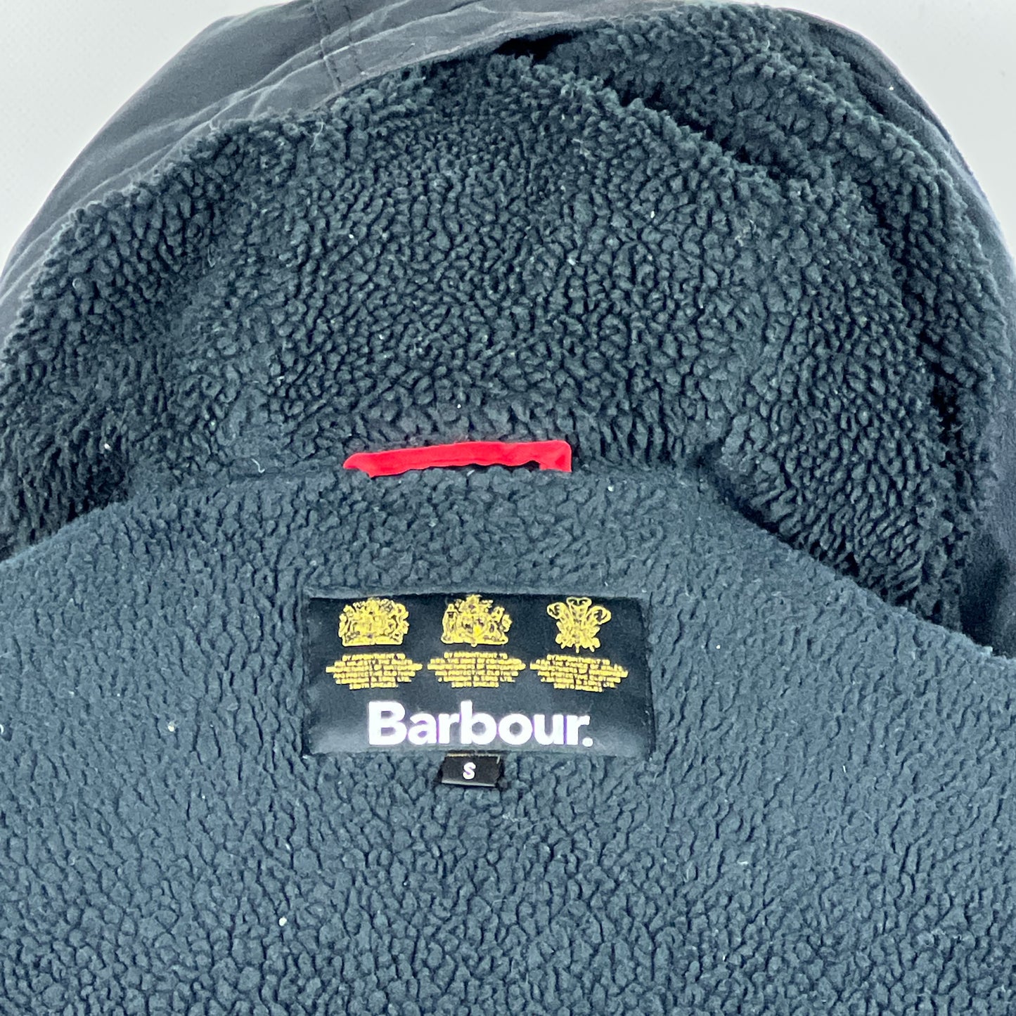 RARO Game Parka Barbour blu con cappuccio Small - Wax Navy Parka Size Small