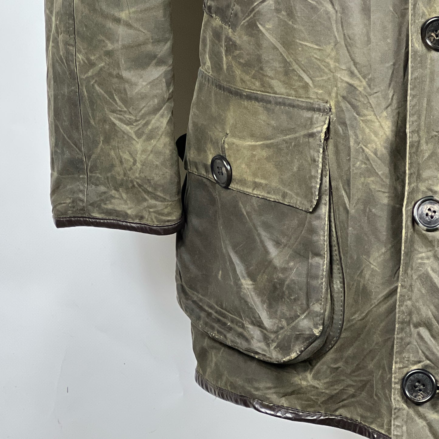 Giacca Barbour Longhurst Verde Small- Man Green wax Longhurst Jacket Size Small