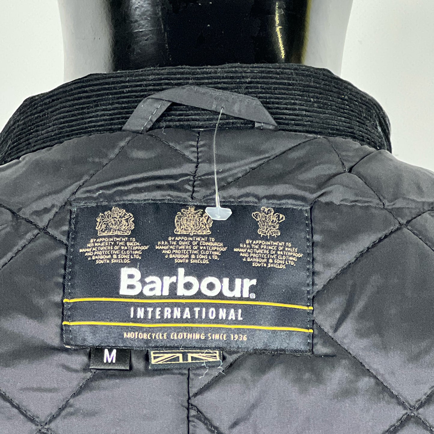 Giacca Barbour International Duke nero M - Man black Duke wax Jacket Size M
