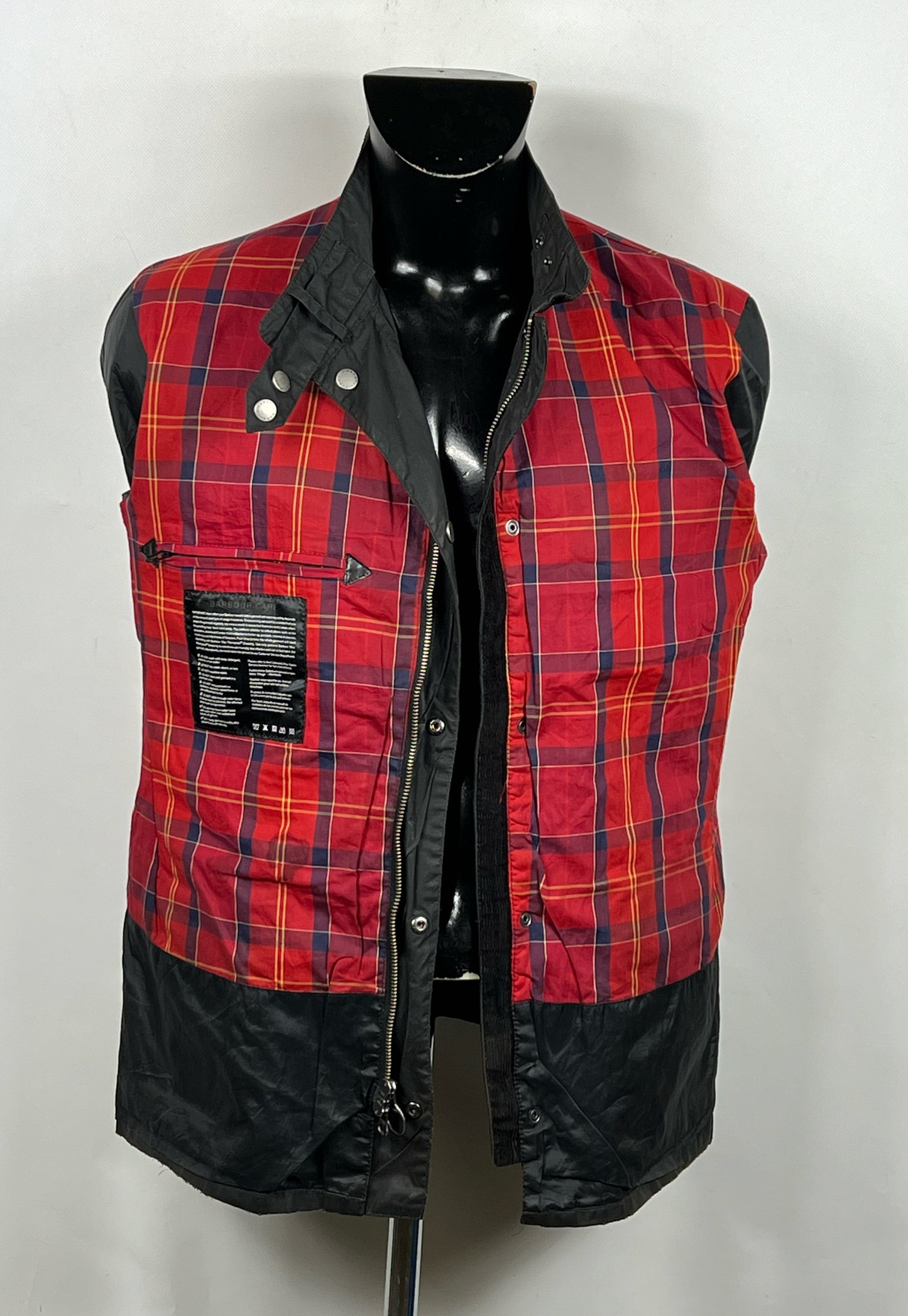 Barbour International uomo Enfield Nero Medium Man Black Enfield waxed Jacket M