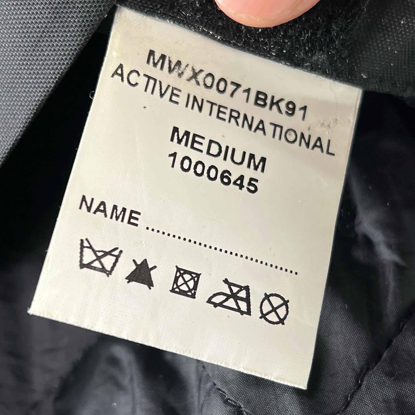 Giacca Barbour International Active Medium- Black International Active Jacket Size M
