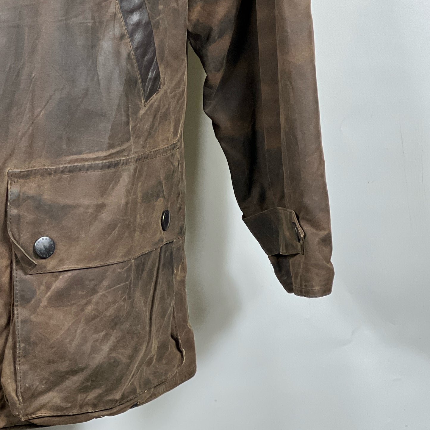 Barbour Giacca Uomo Bushman Marrone Medium- Man Wax Brown Jacket Size M