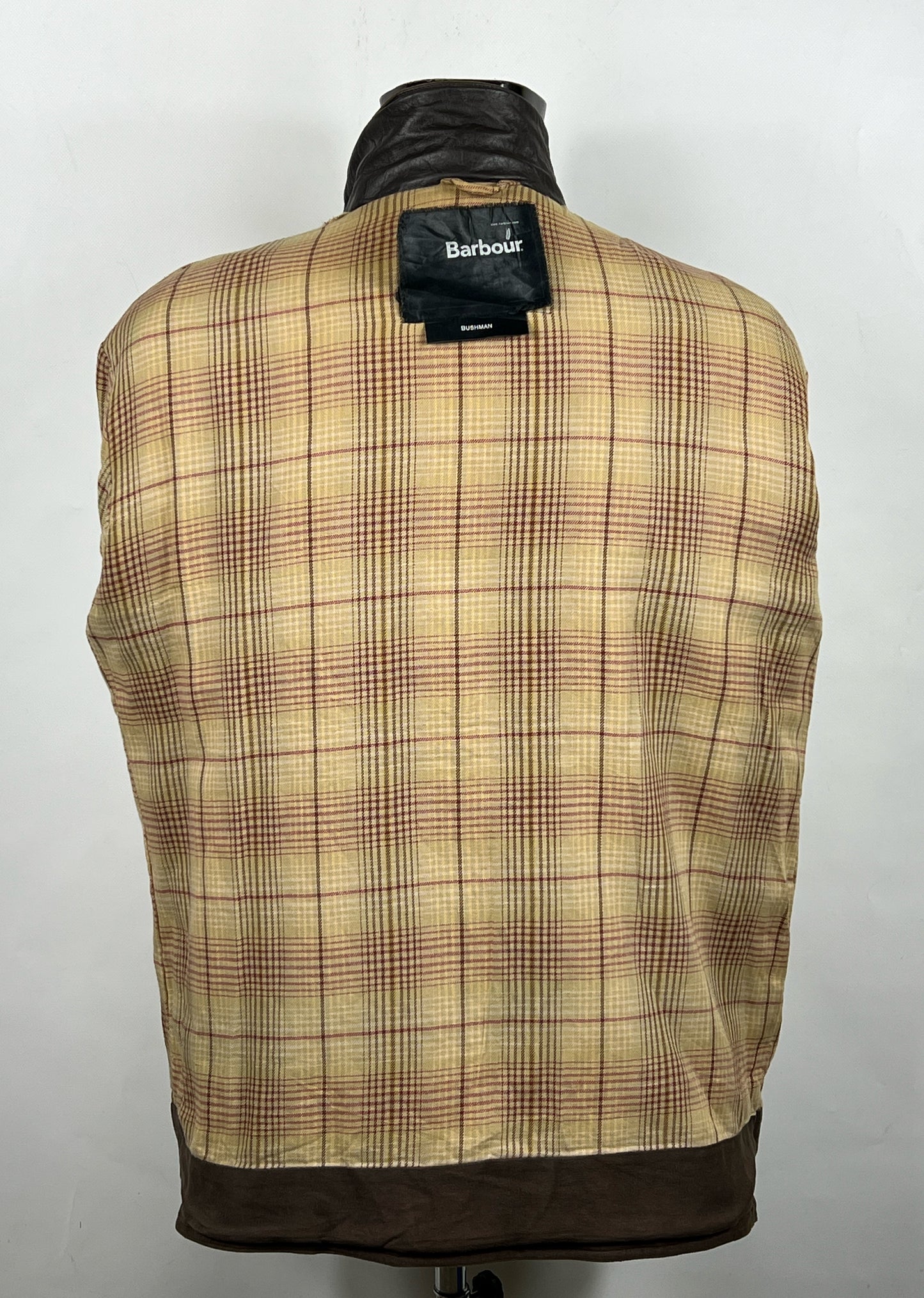 Barbour Giacca Uomo Bushman Marrone Medium- Man Wax Brown Jacket Size M