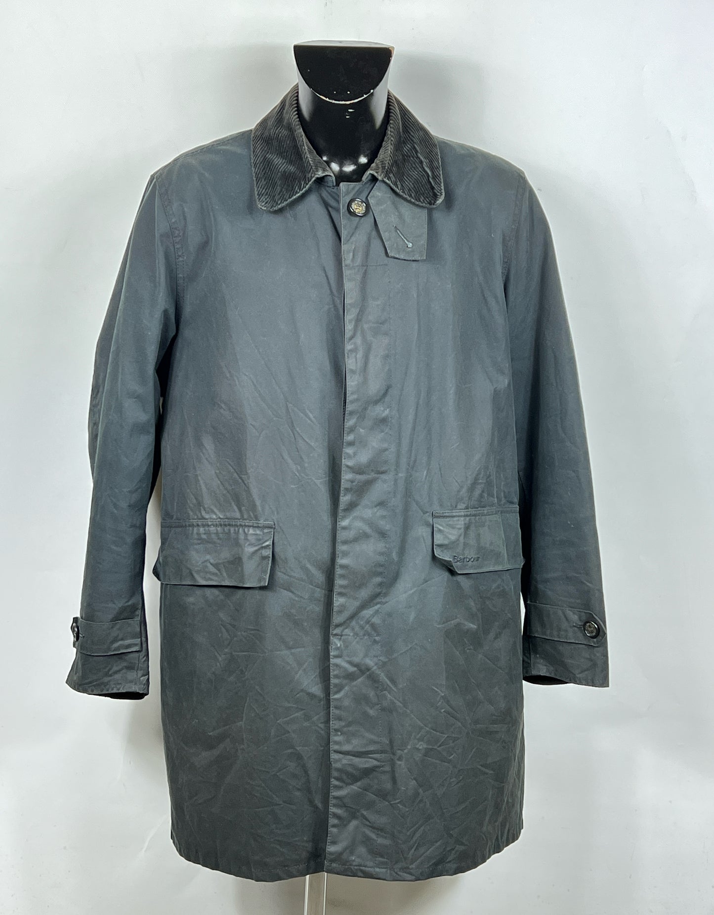 Barbour Cappotto Brambling blu cerato -Man Navy Brambling wax coat size M