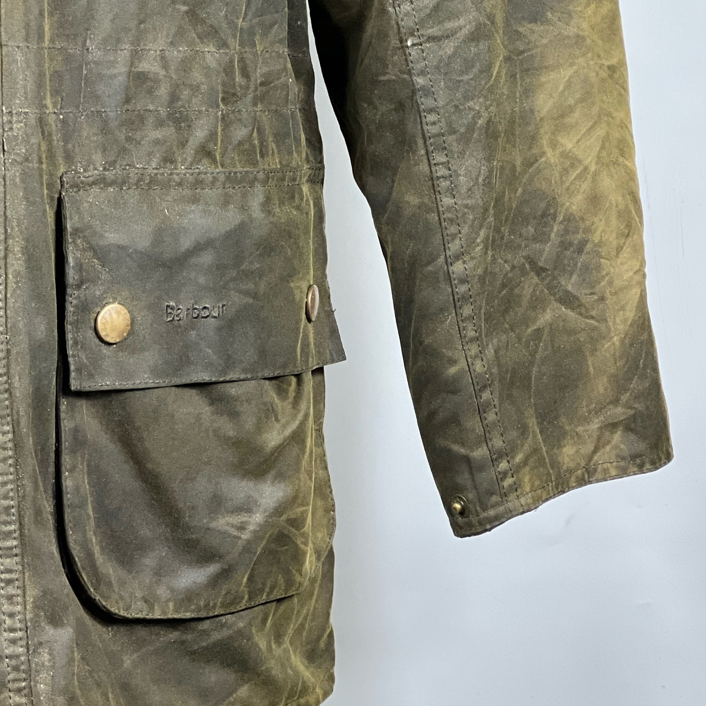 Parka Barbour verde con cappuccio Kirkham Medium-Man Green Parka Jacket size M