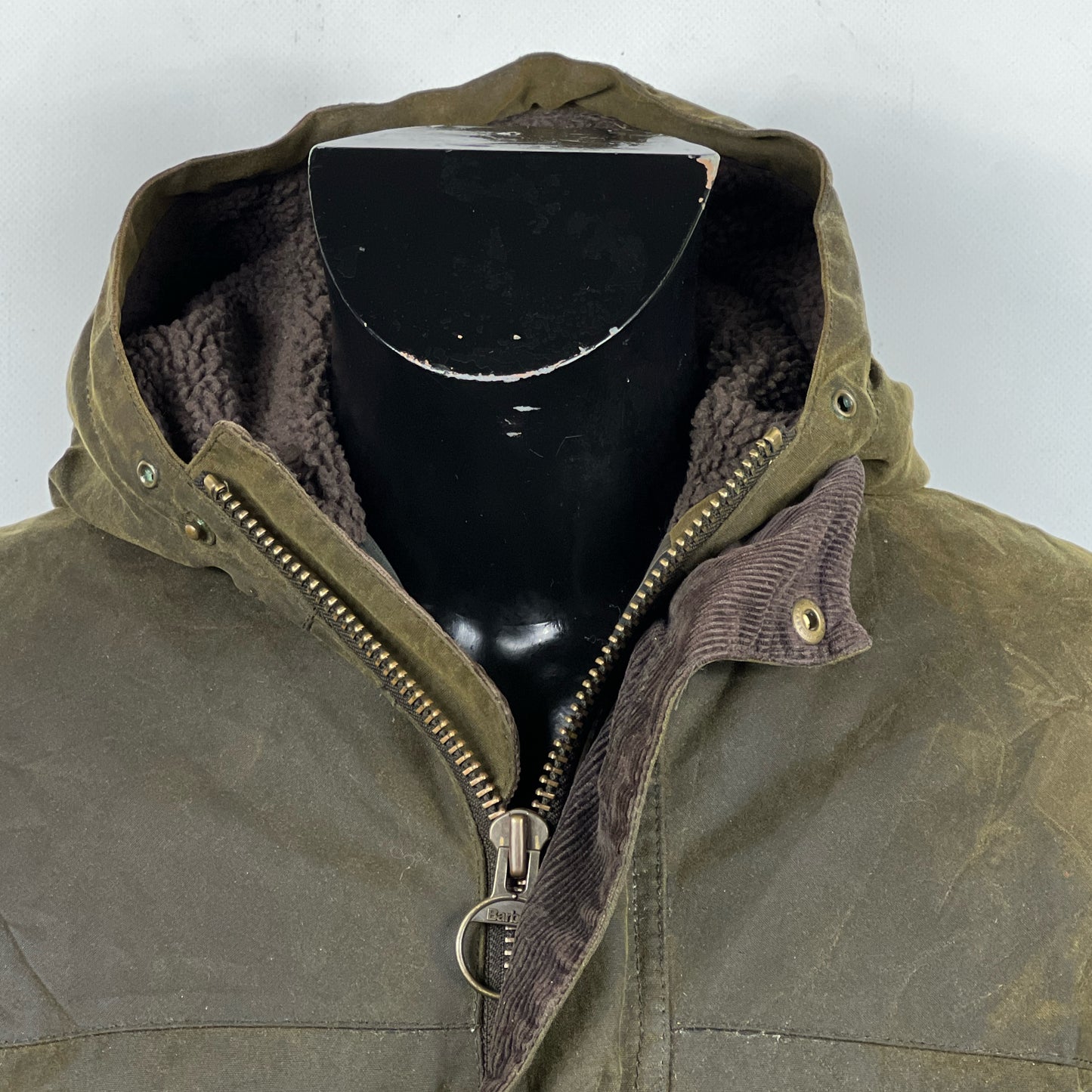 Parka Barbour verde con cappuccio Kirkham Medium-Man Green Parka Jacket size M