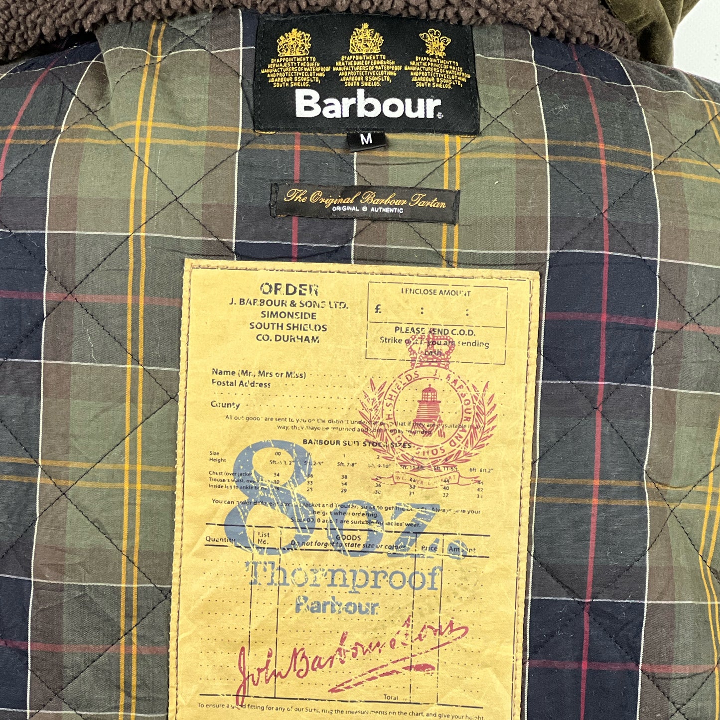 Parka Barbour verde con cappuccio Kirkham Medium-Man Green Parka Jacket size M