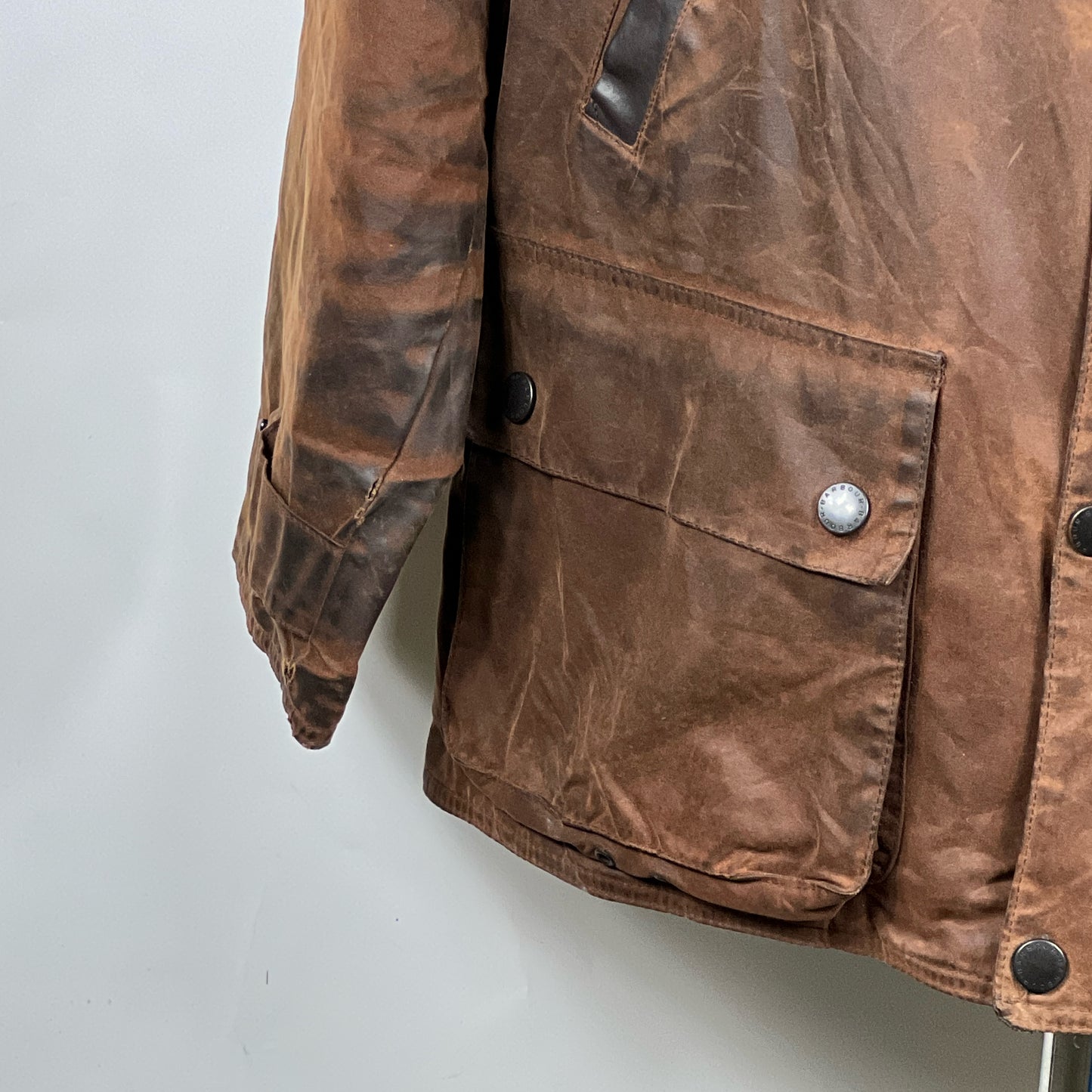 Barbour Giacca Uomo Bushman Marrone Medium- Man Wax Brown Jacket Size M
