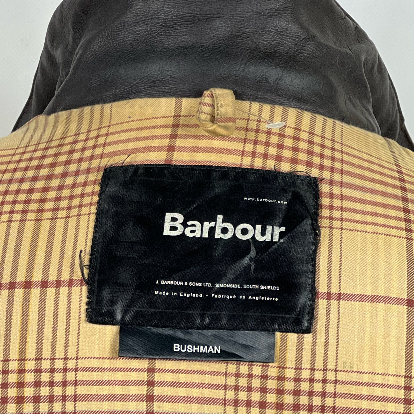 Barbour Giacca Uomo Bushman Marrone Medium- Man Wax Brown Jacket Size M