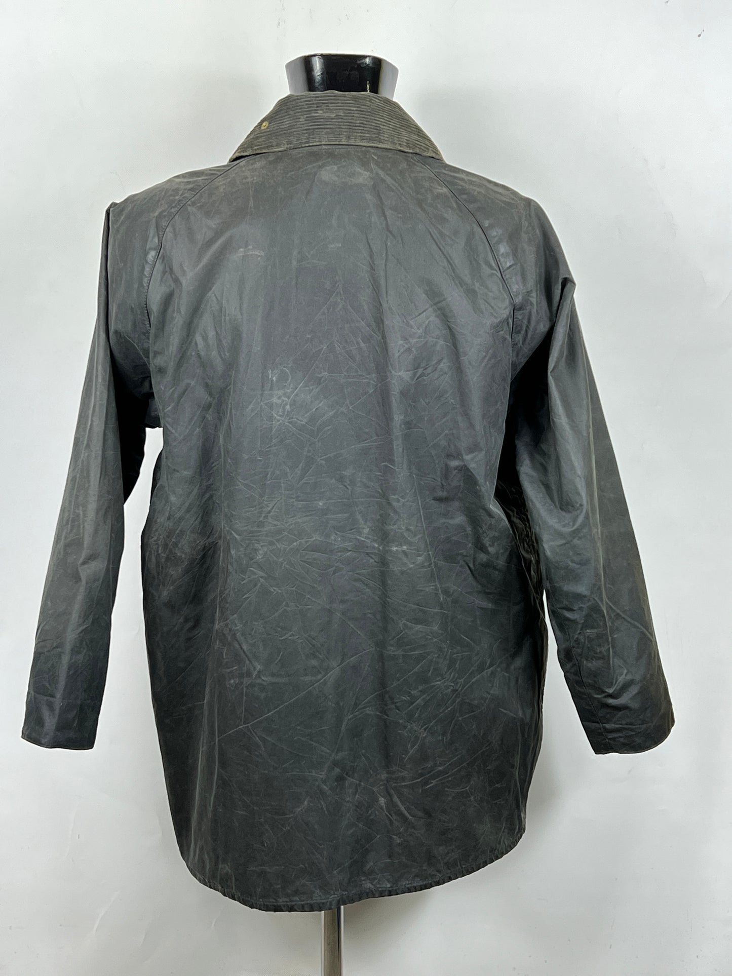Barbour Giacca Beaufort blu C40/102 cm -Navy waxed Beaufort Jacket Size Medium