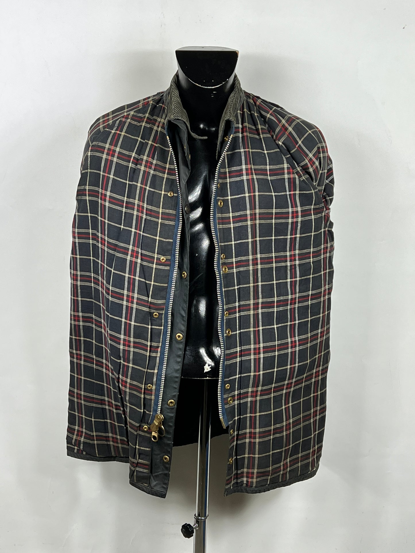 Barbour Giacca Beaufort blu C40/102 cm -Navy waxed Beaufort Jacket Size Medium