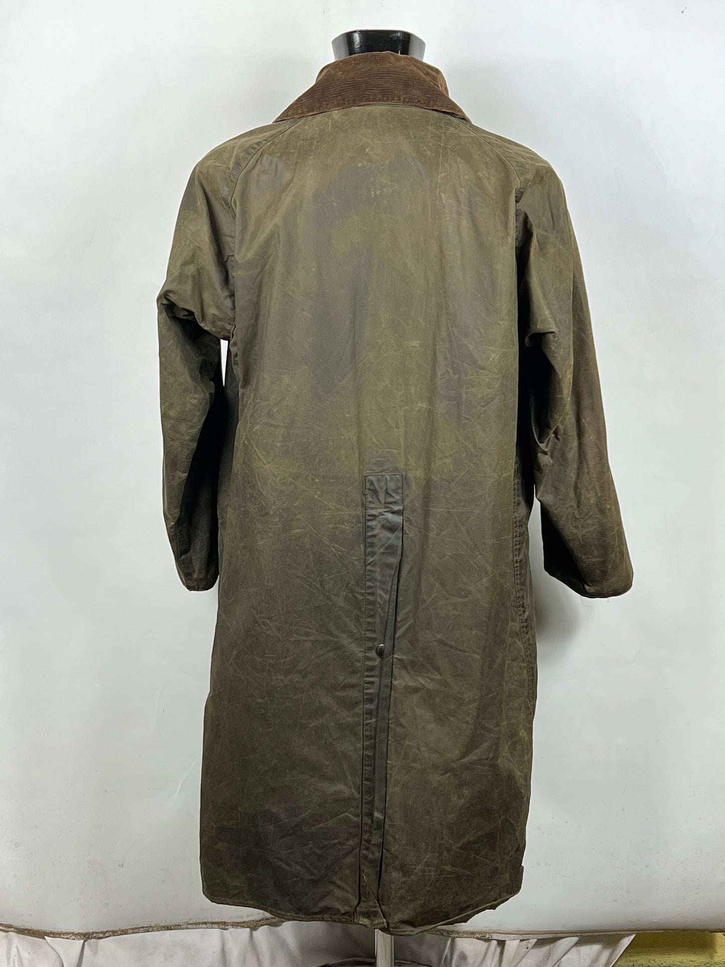 RARO Barbour Burghley Vintage C40/102cm Medium Vintage wax Burghley coat M