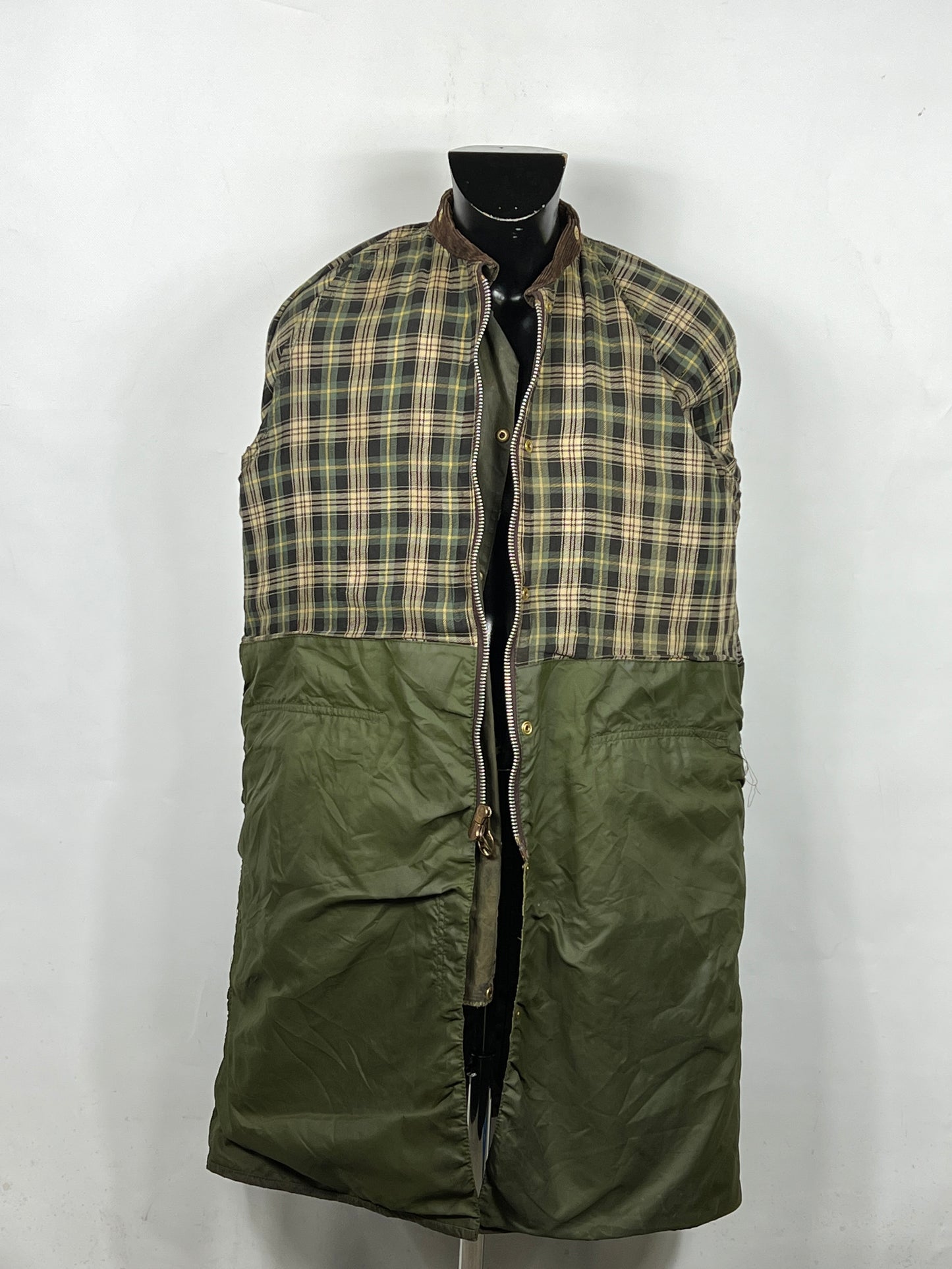 RARO Barbour Burghley Vintage C40/102cm Medium Vintage wax Burghley coat M