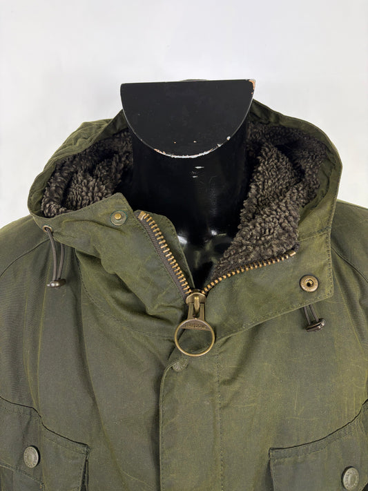 Barbour Parka Giacca verde Uomo Brindle wax jacket XXL Man Green wax Jacket Size XXLarge