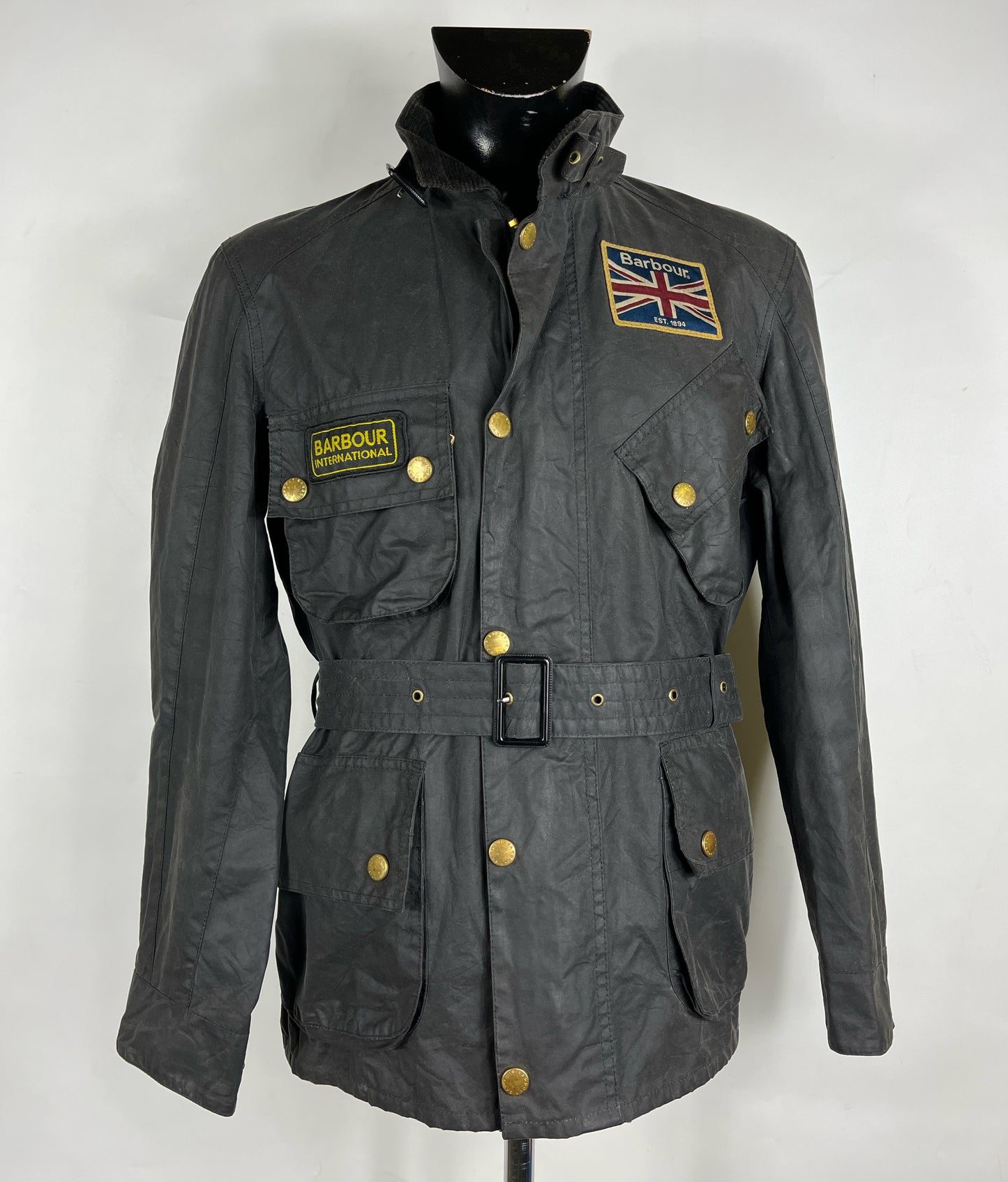 Giacca Barbour International Union Jack Small- Black International Union Jacket Jacket S