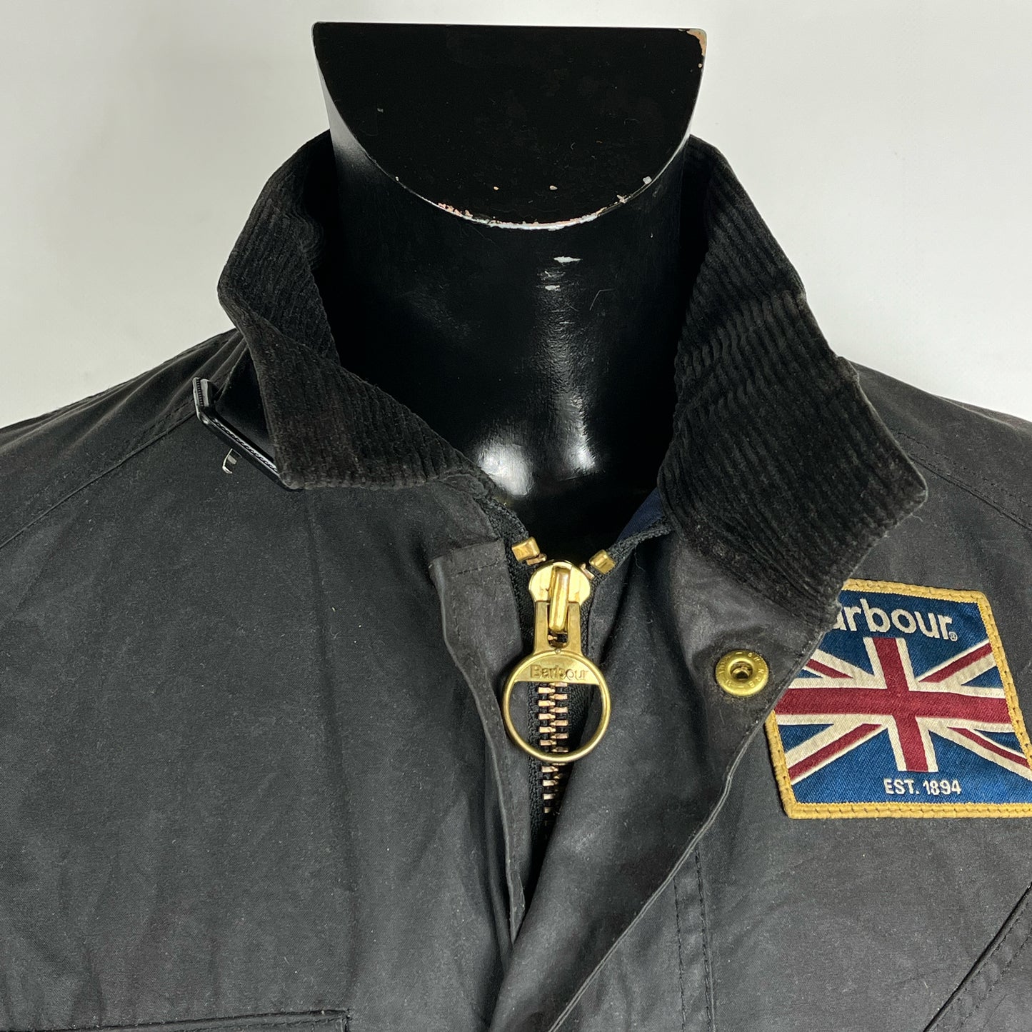Giacca Barbour International Union Jack Small- Black International Union Jacket Jacket S