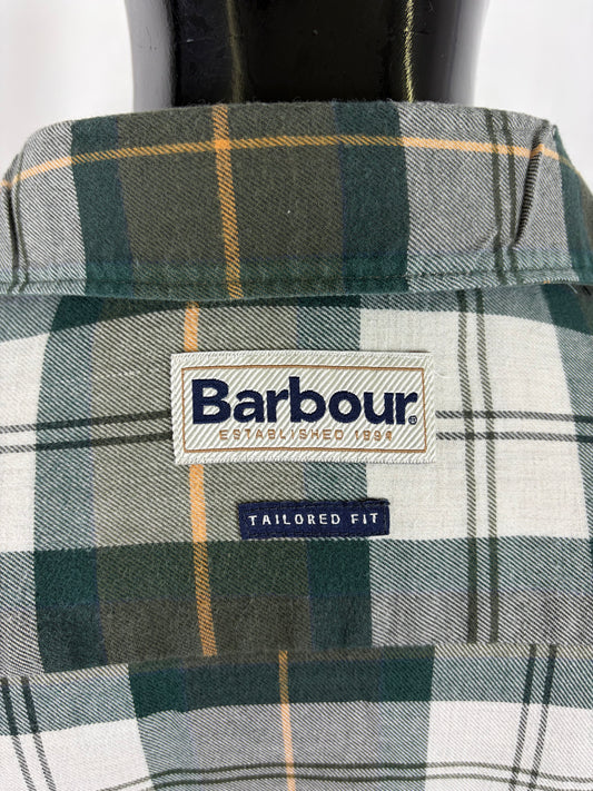 Camicia Barbour da uomo verde modello Murray taglia XLarge