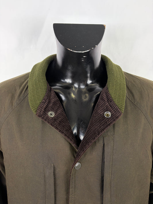 Giacca Barbour x Engineered Garments Verde Large-Man Olive Wax Ground Jacket size Large