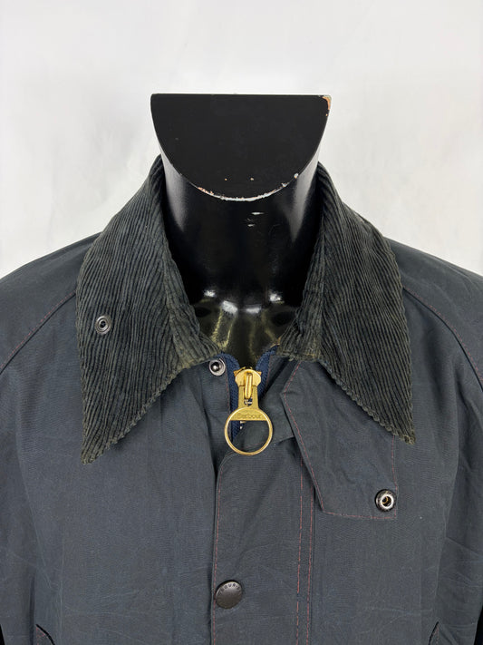 Giacca Barbour Blu Bedale C44/112 cm Man Navy Vintage Bedale wax jacket c44 Large/XL - Shop In London